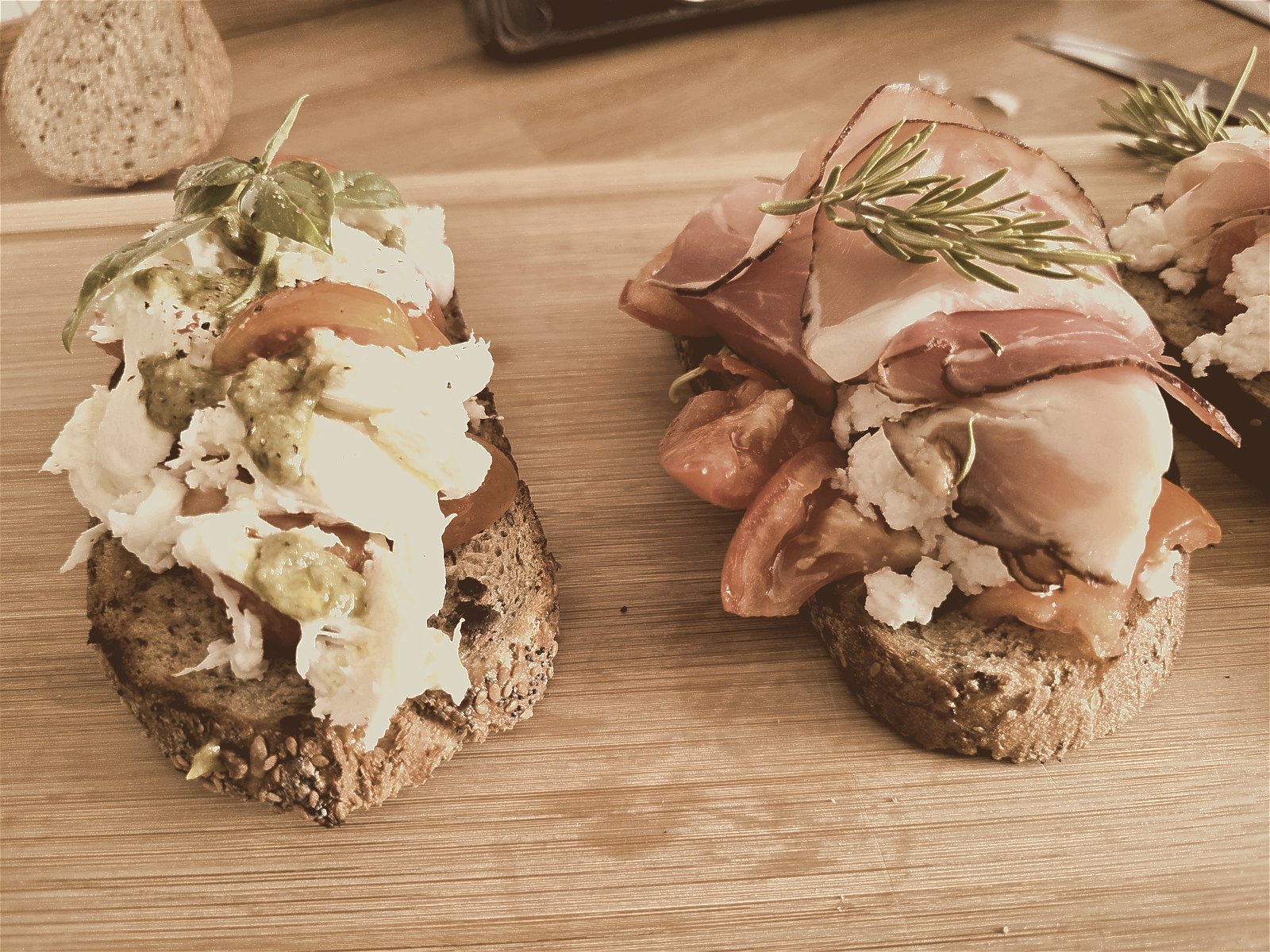 Burrata e prosciutto, un metro di gusto