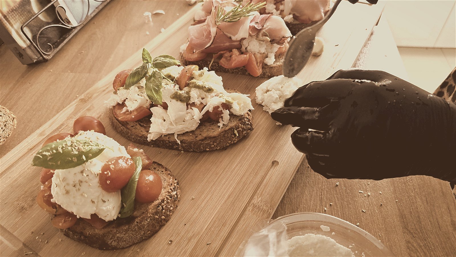La burrata, aggiunta all'ultimo momento